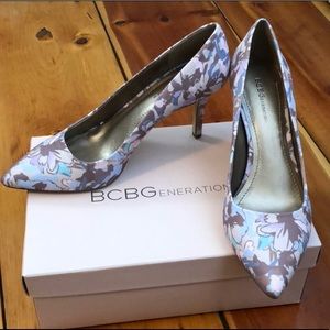 BCBG Multi Floral Pumps